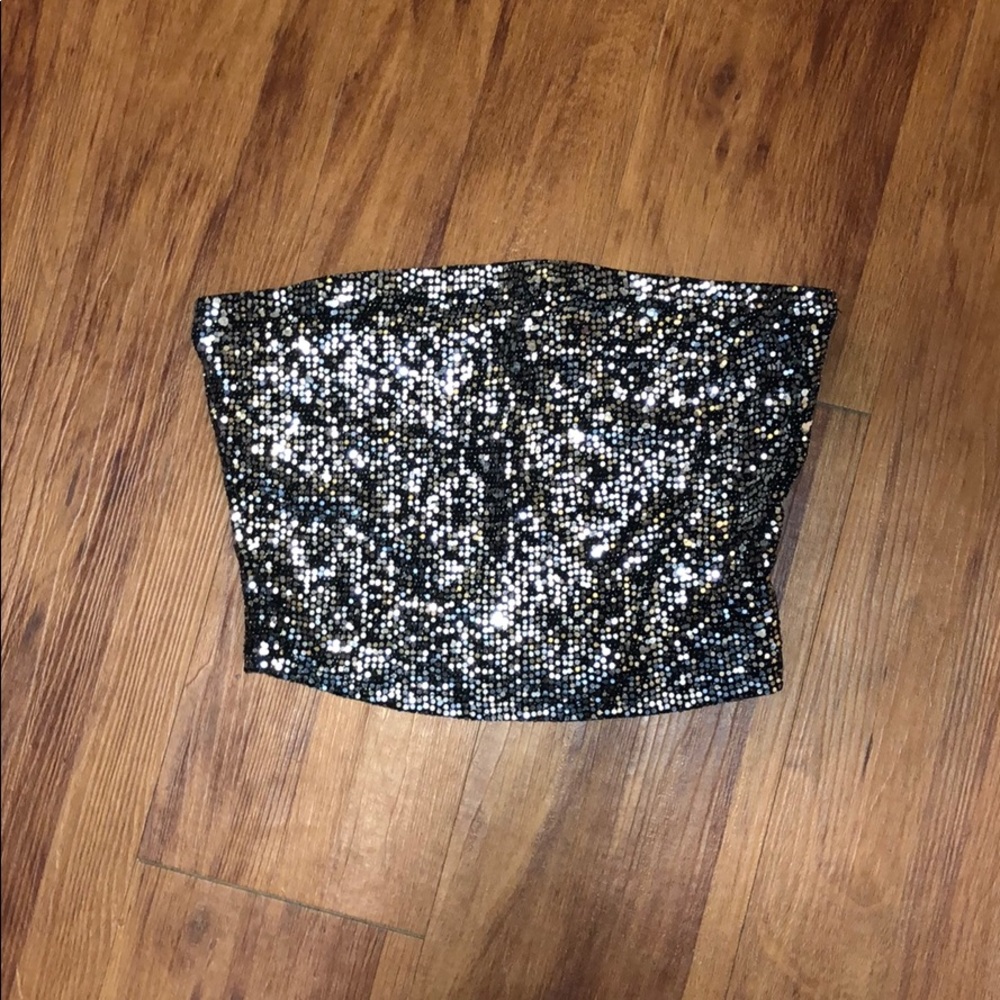Glittery Tube Top